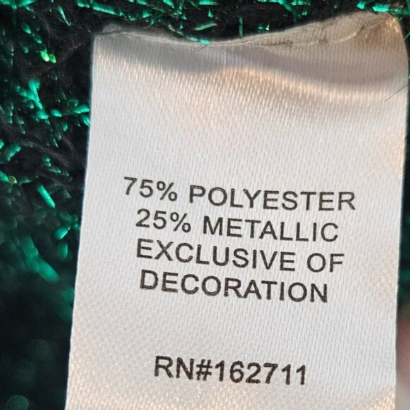 Blizzard Bay Men's Fuzzy Christmas Tree Ugly Christmas Sweater Vest Medium - Picture 8 of 8